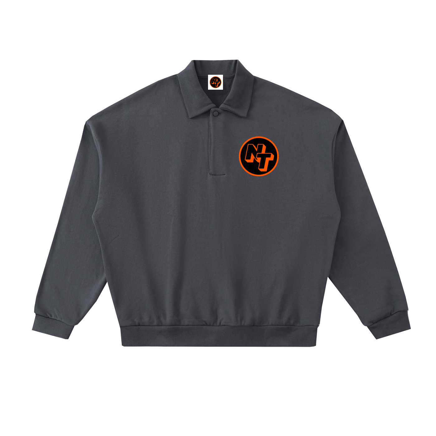 Heavyweight Fleece Polo Sweatshirt