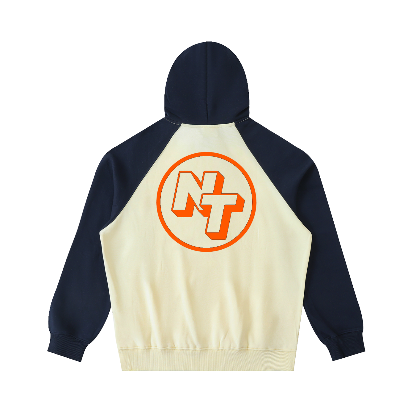 Color-Block Raglan Sleeve Hoodie