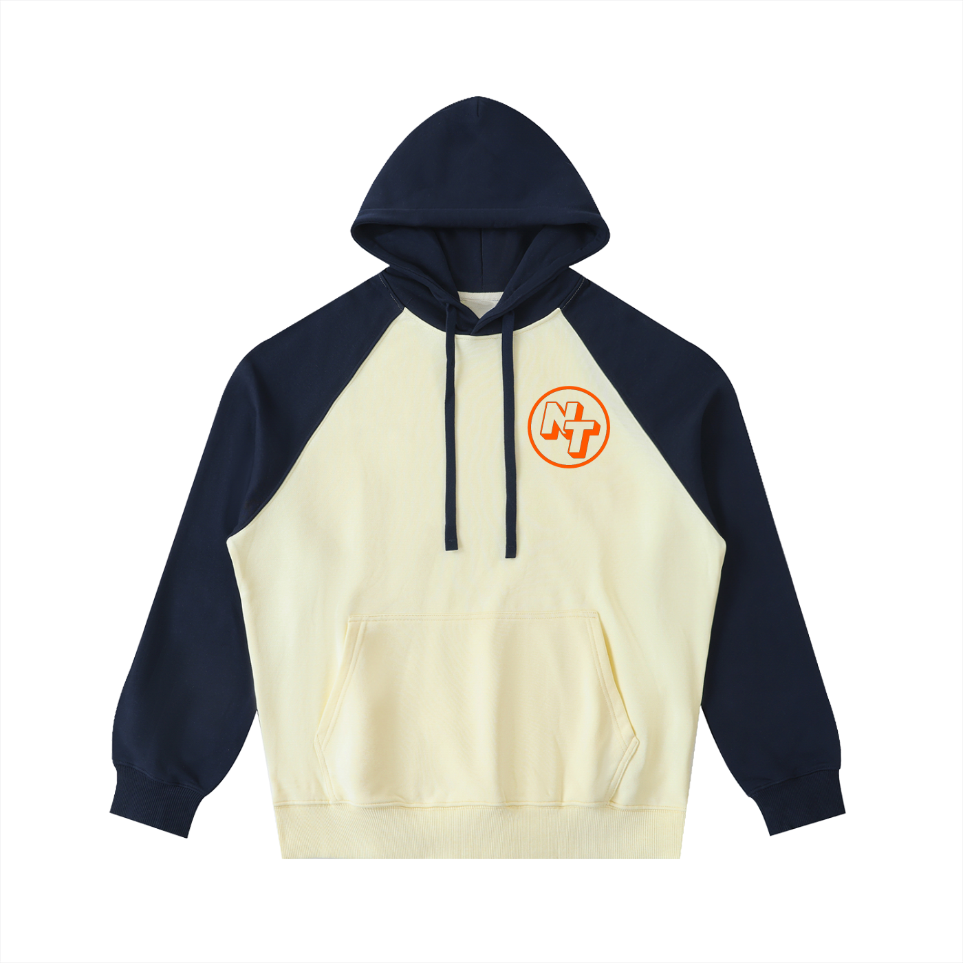 Color-Block Raglan Sleeve Hoodie