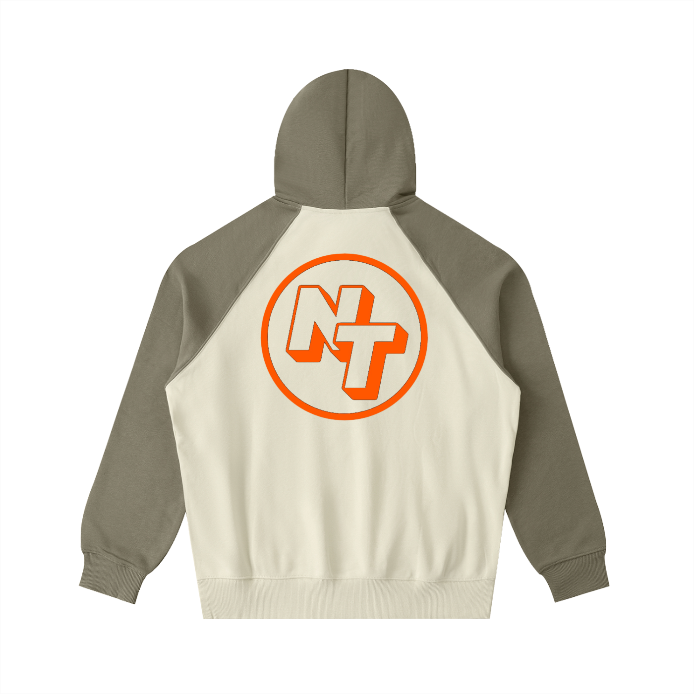 Color-Block Raglan Sleeve Hoodie