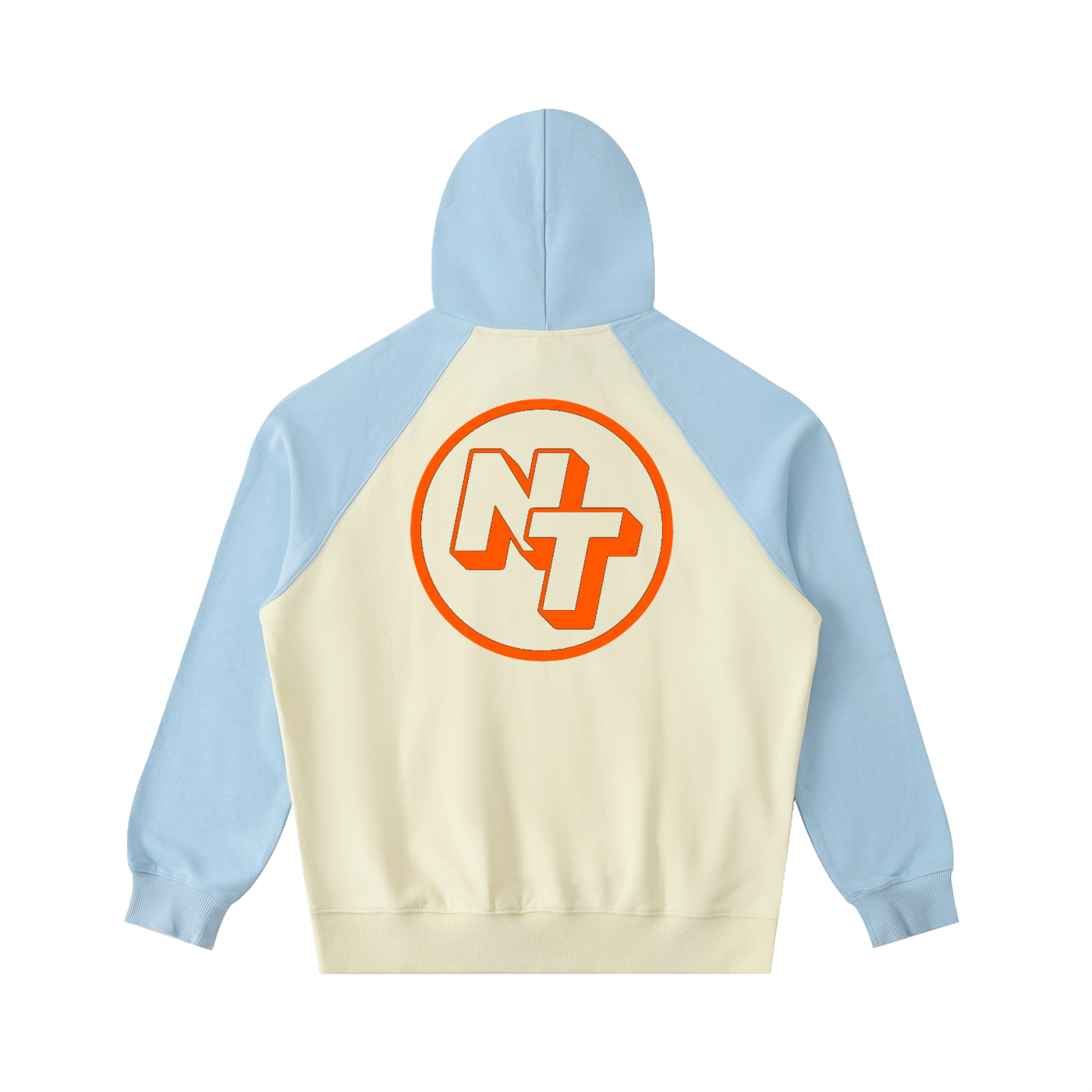 Color-Block Raglan Sleeve Hoodie