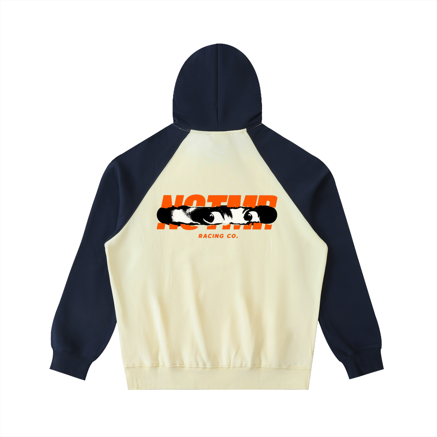 Color-Block Raglan Sleeve Hoodie