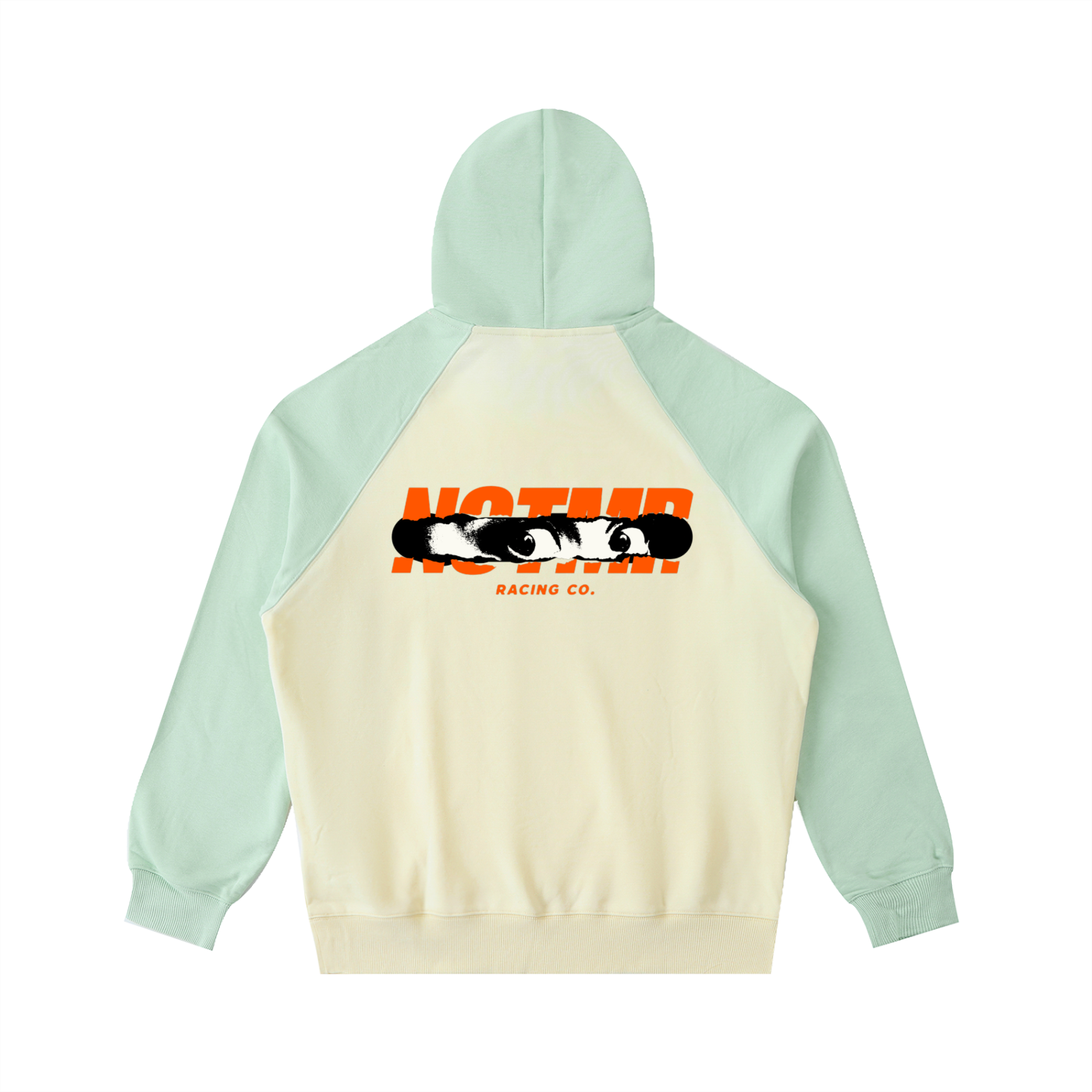 Color-Block Raglan Sleeve Hoodie