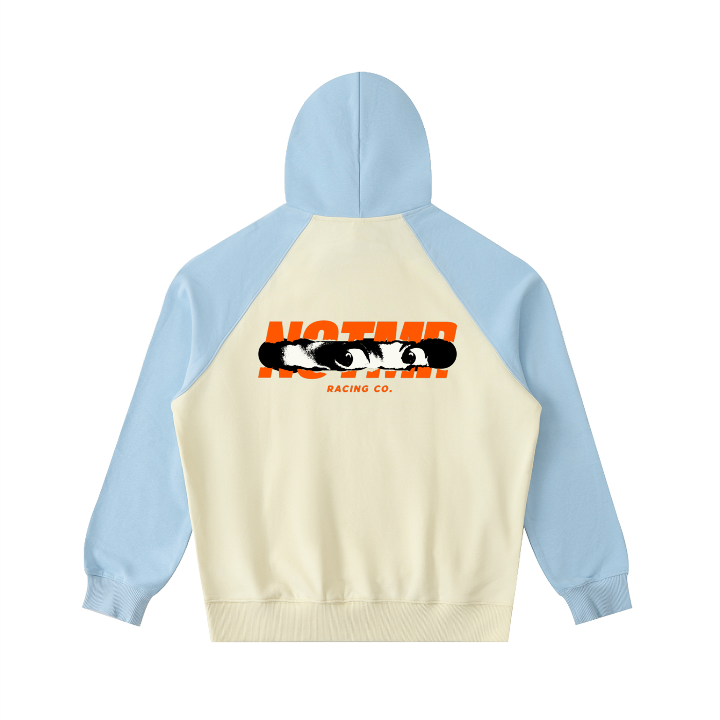 Color-Block Raglan Sleeve Hoodie