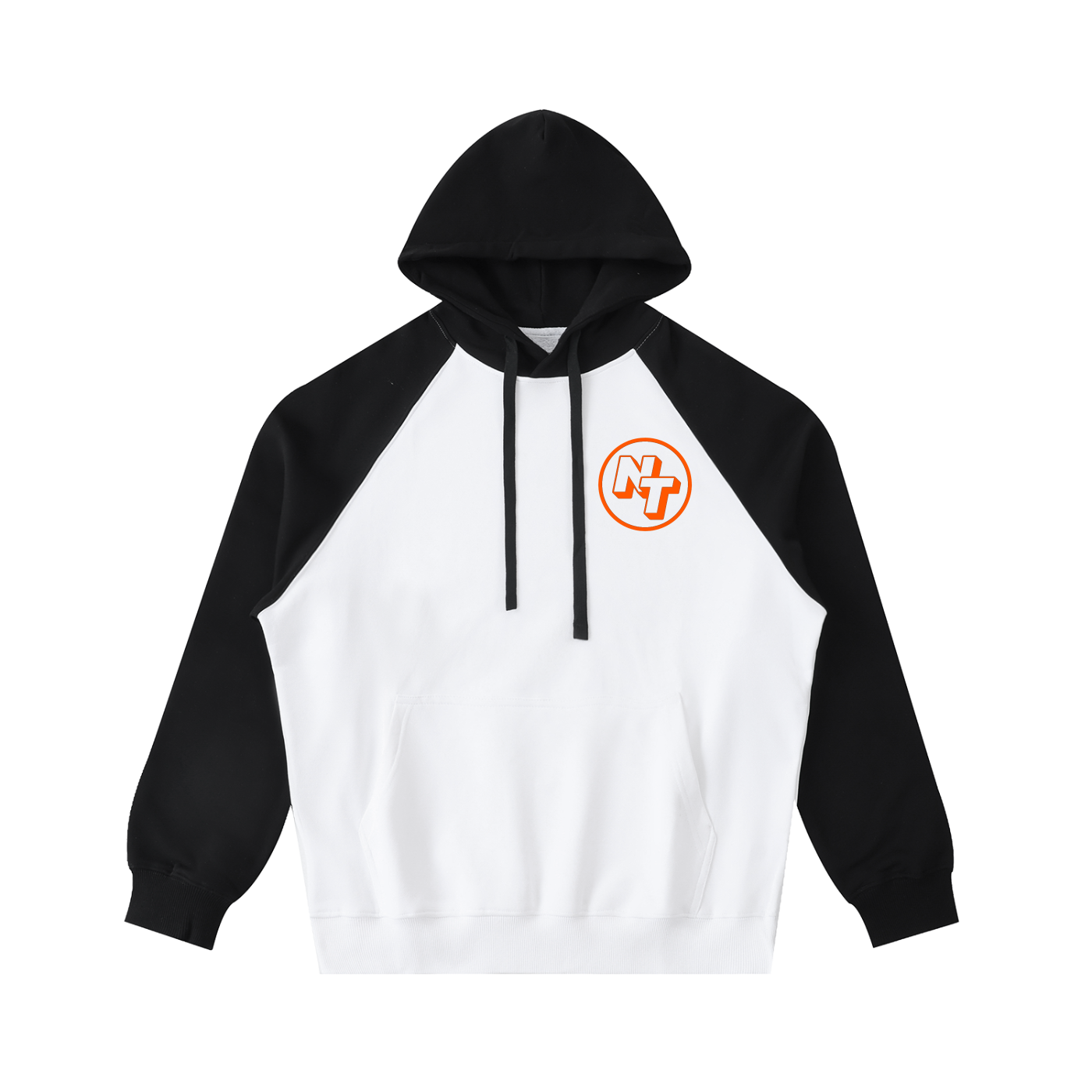 Color-Block Raglan Sleeve Hoodie