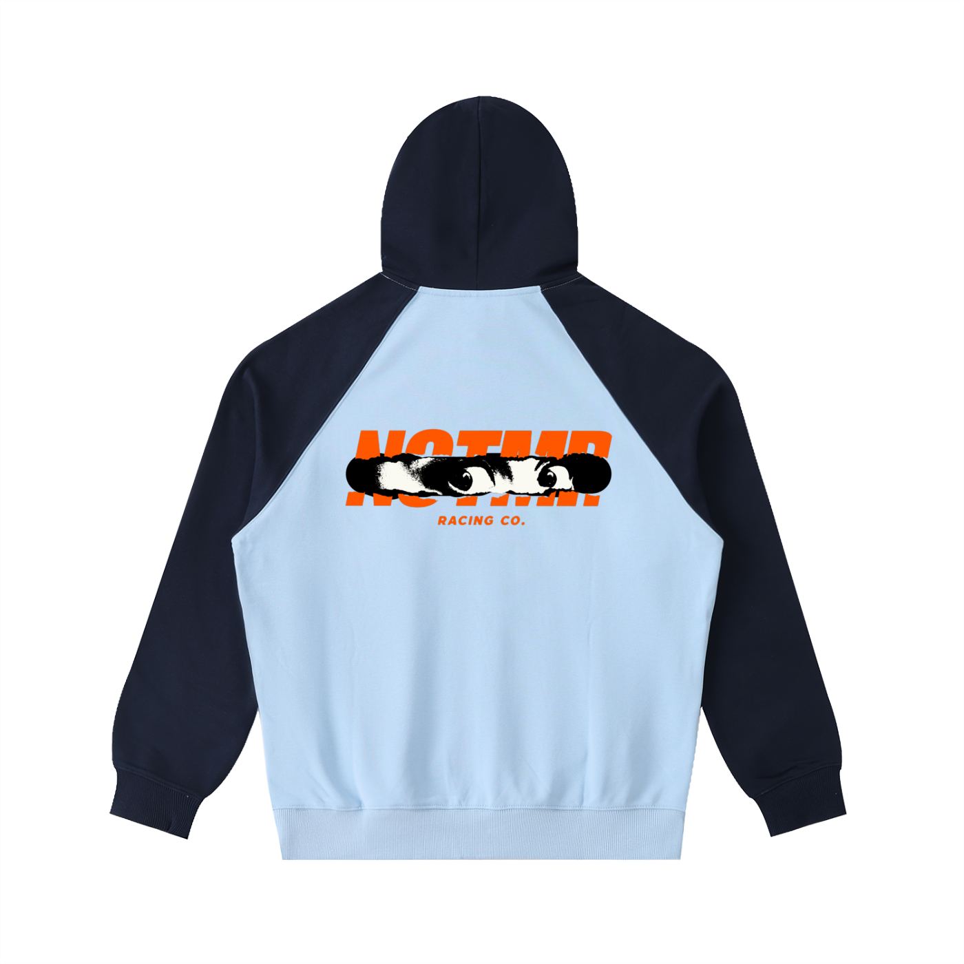 Color-Block Raglan Sleeve Hoodie