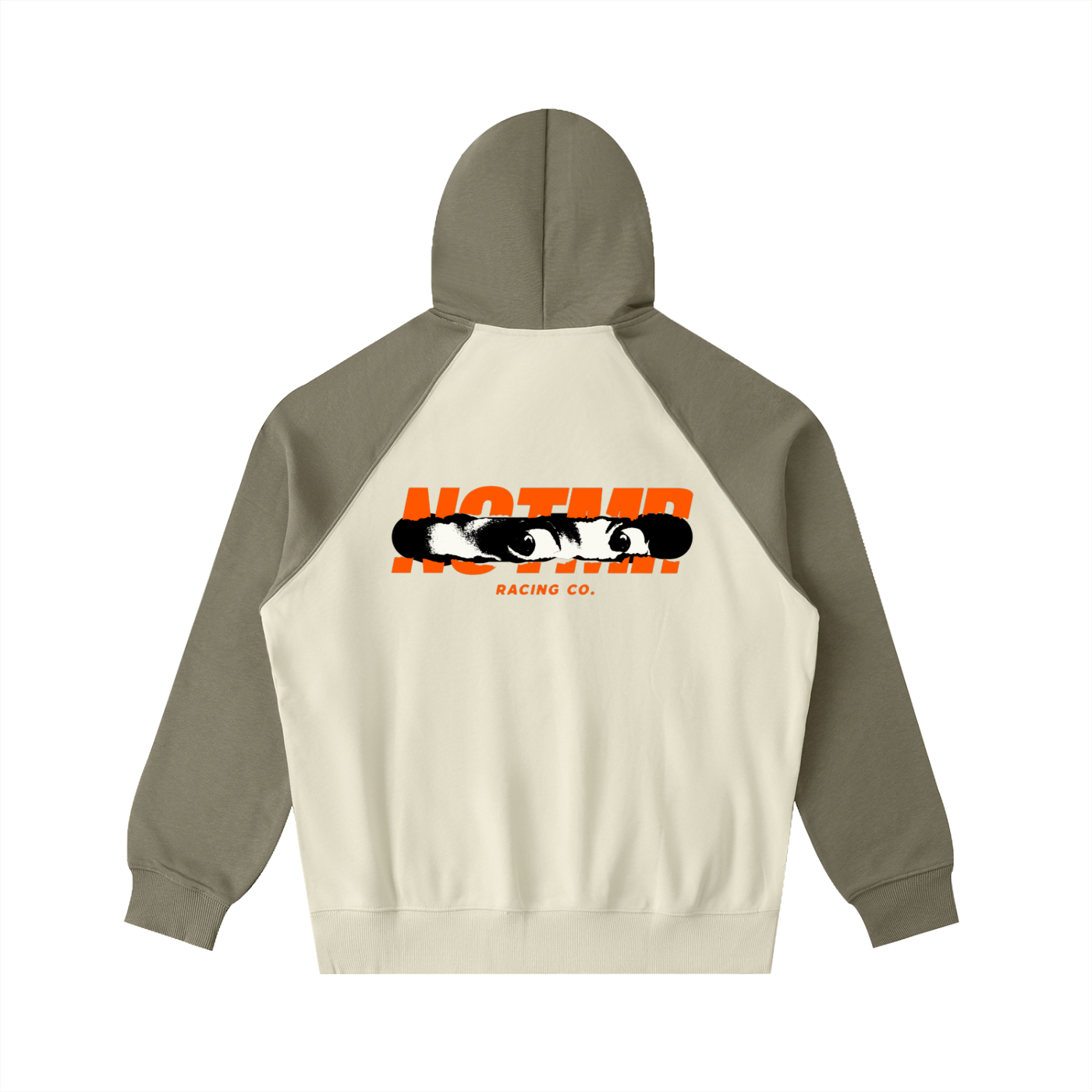 Color-Block Raglan Sleeve Hoodie